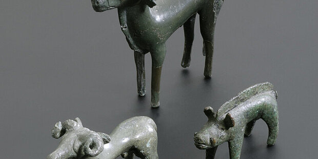 Celtic animal figurines (bull, boar, ram)